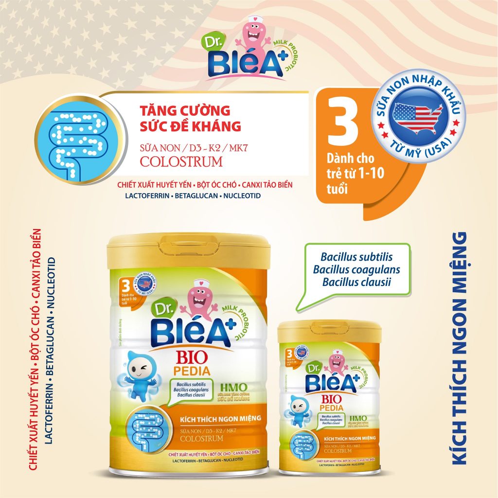 Sữa bột Dr Blé A+ Bio Pedia ( 1 - 10 tuổi) 900g - ANH THI KIDS